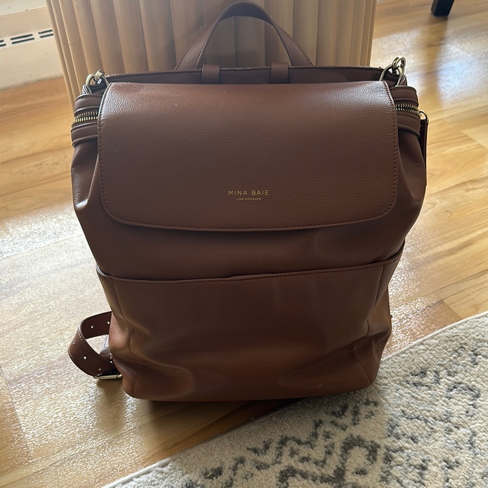 Brown Leather Women’s Backpack